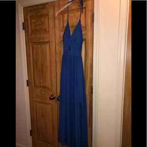 Royal blue prom dress